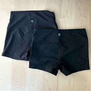 Lululemon Black Size 6 Shorts, Athleta Black Size Small Shorts